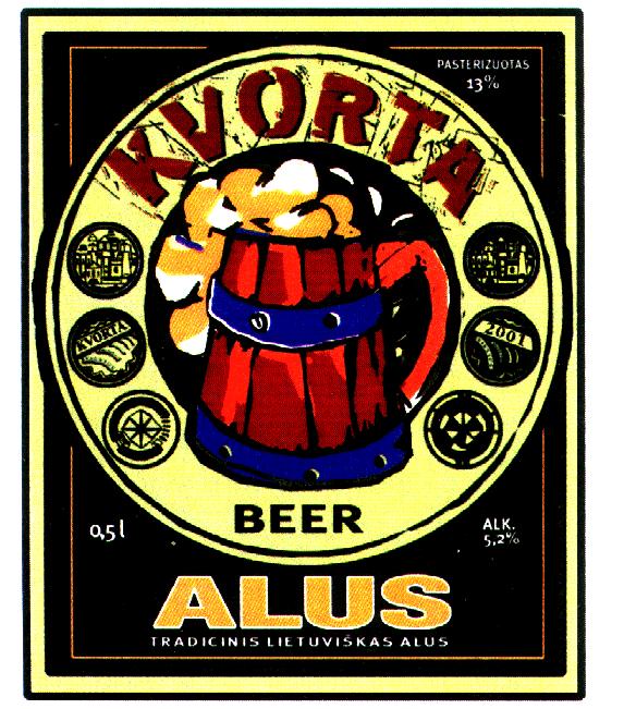 Prekės ženklas: KVORTA BEER ALUS